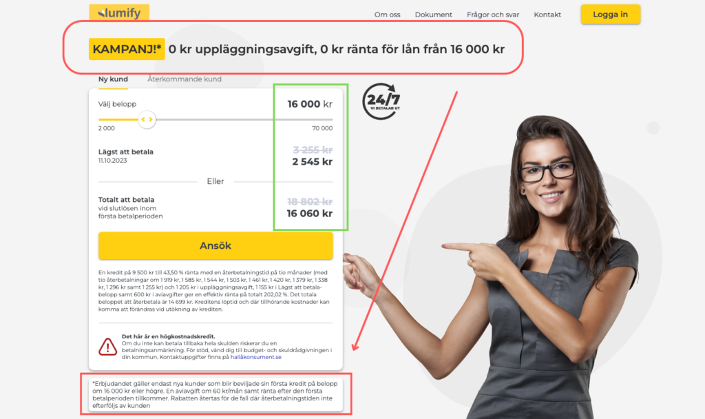 r&auml;ntefritt erbjudande hos lumify