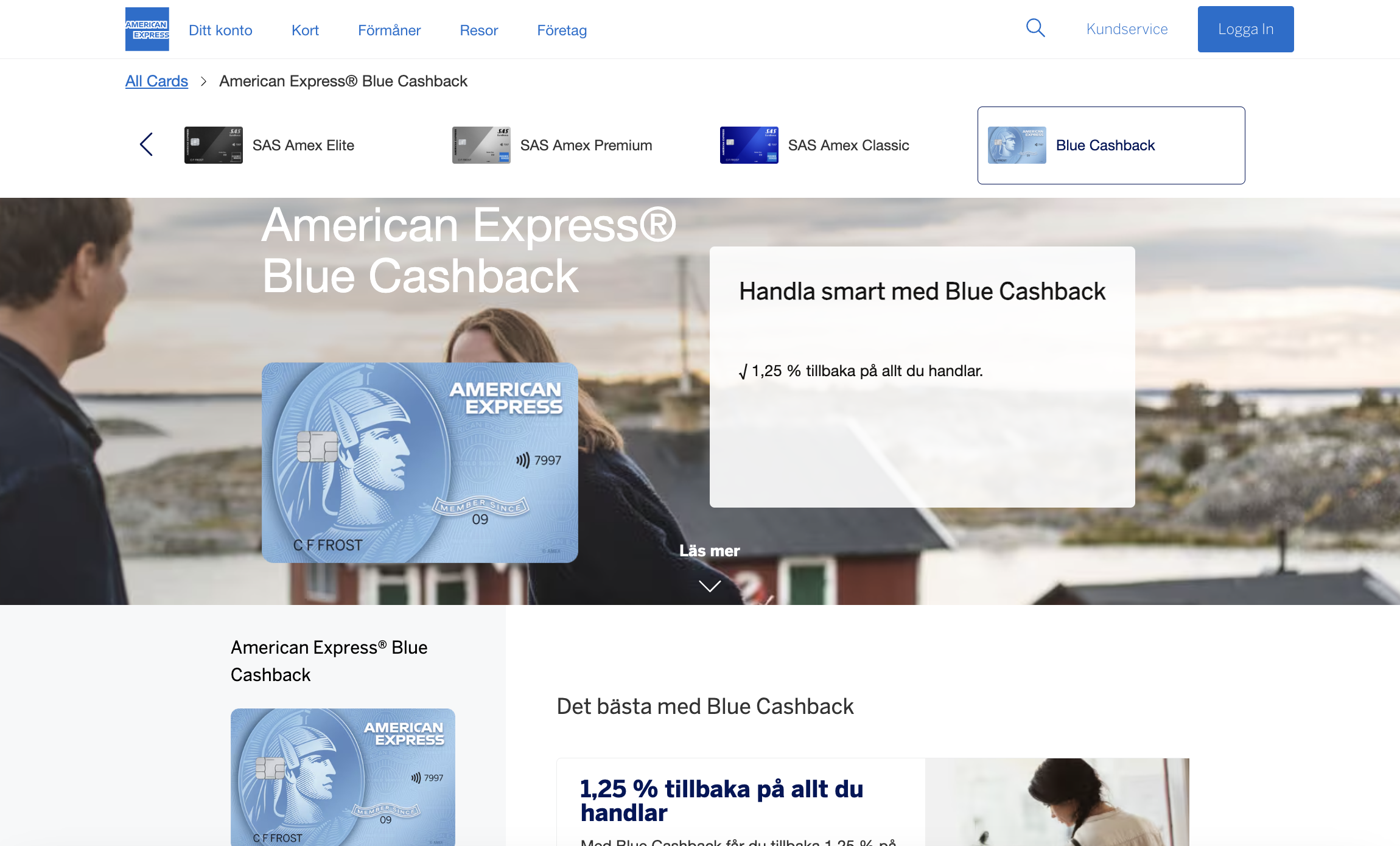 American Express Blue Cashback bild