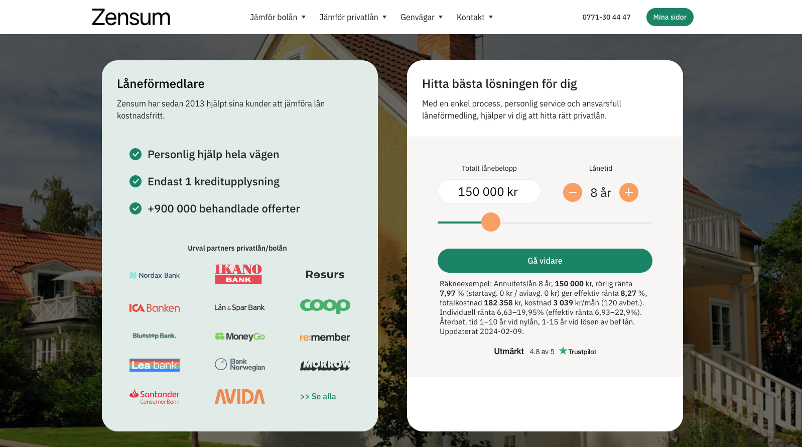5 f&ouml;rdelar med en l&aring;nef&ouml;rmedlare