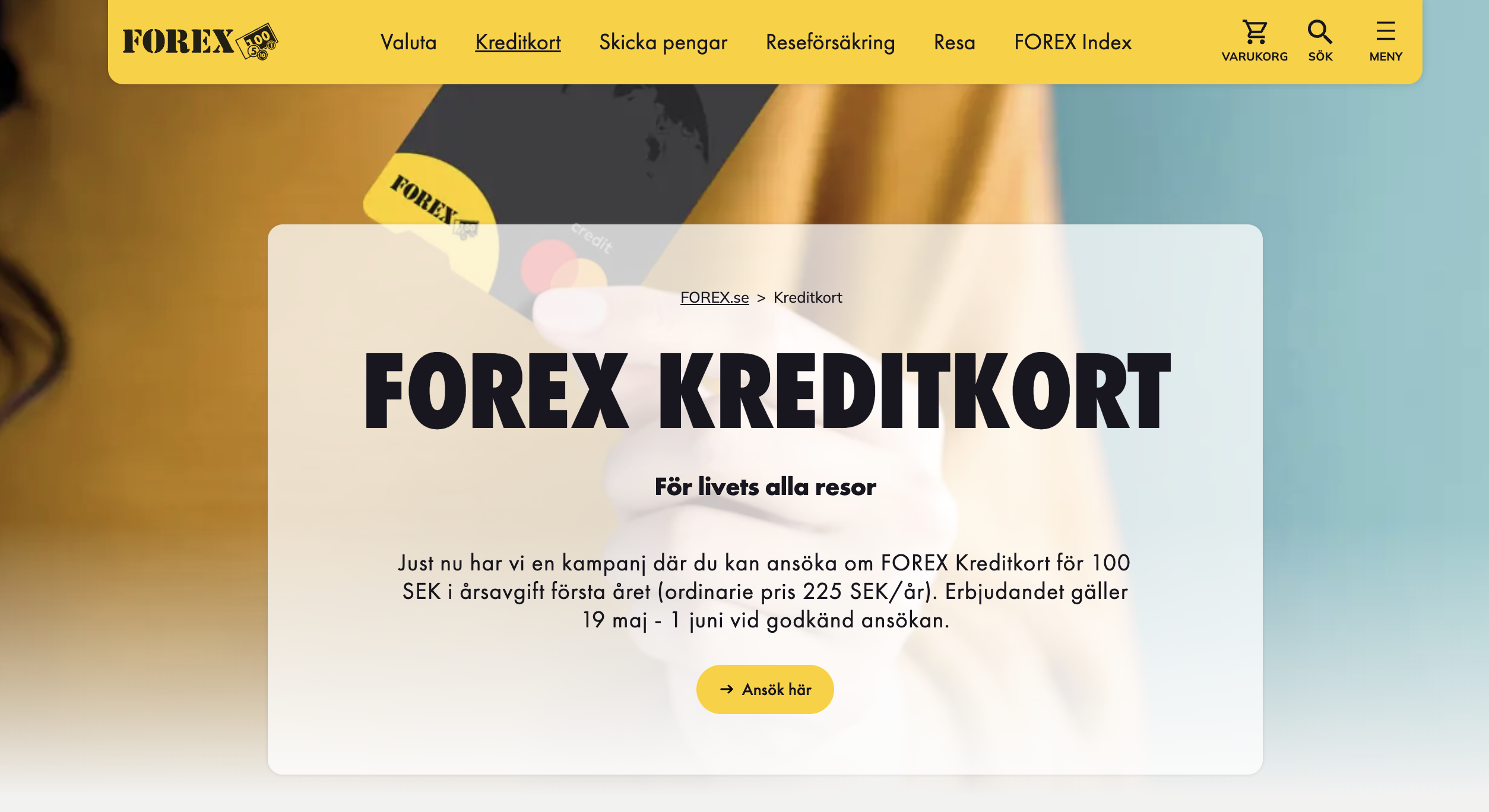 FOREX kreditkort bild