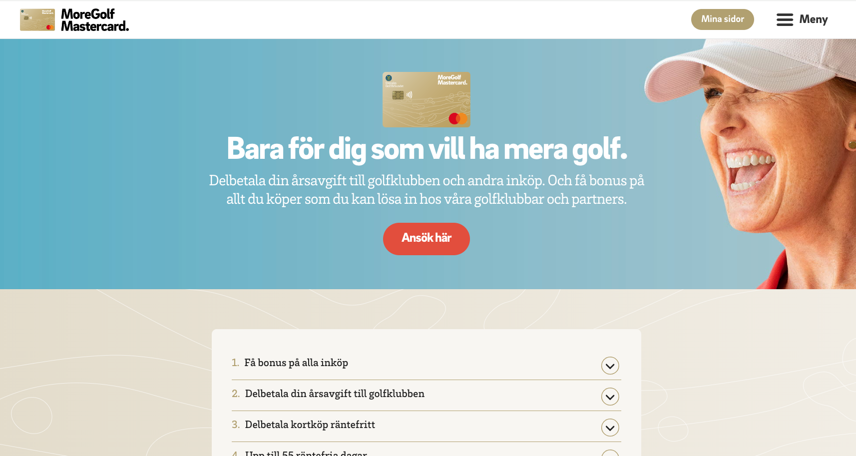 MoreGolf Mastercard bild