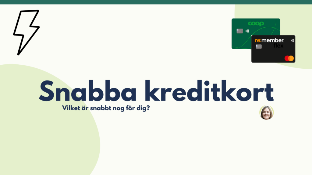 skaffa kreditkort snabbt