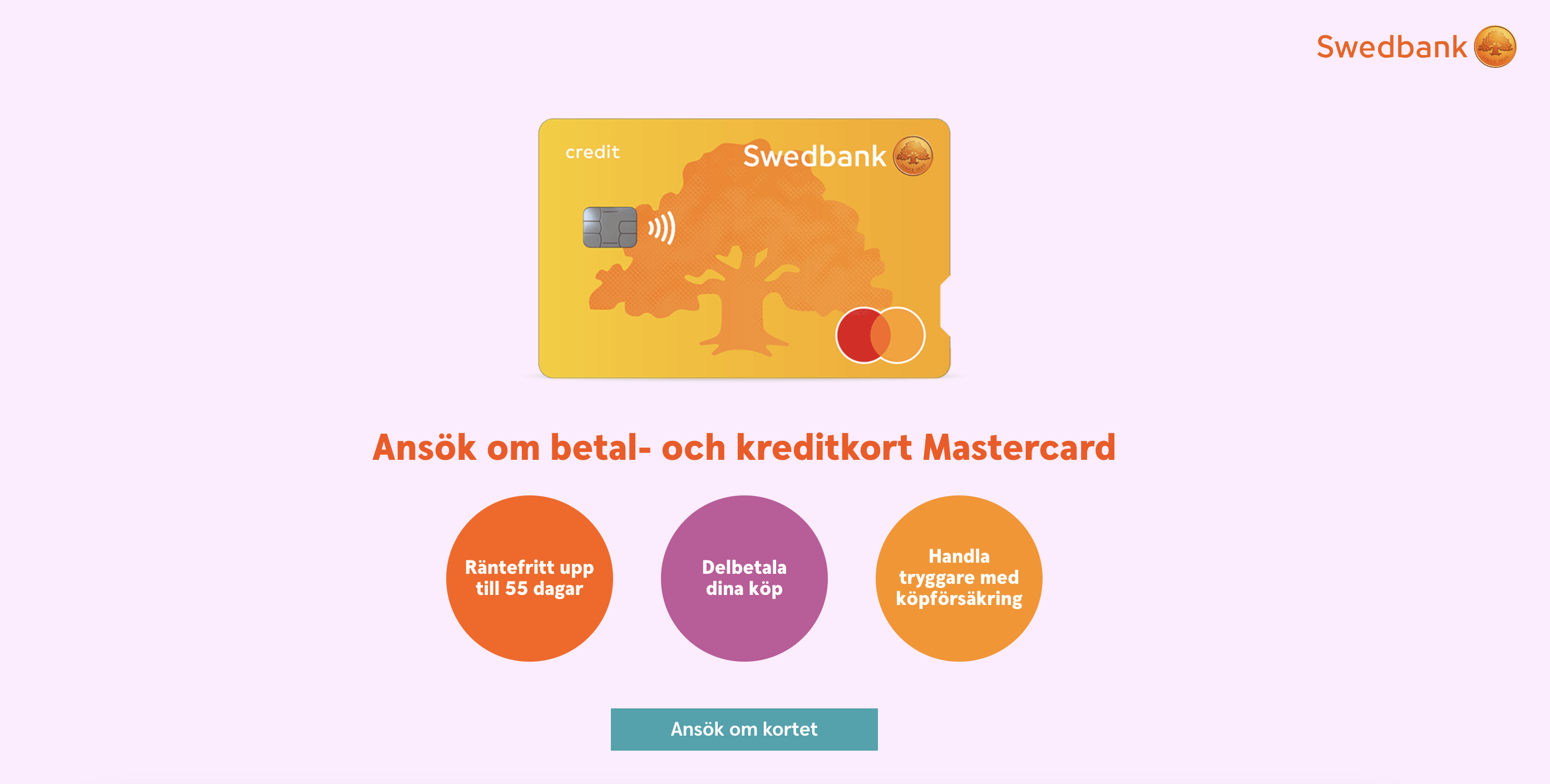 Swedbank Mastercard bild