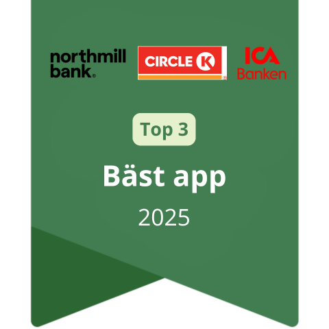 Kortgivare med b&auml;st app